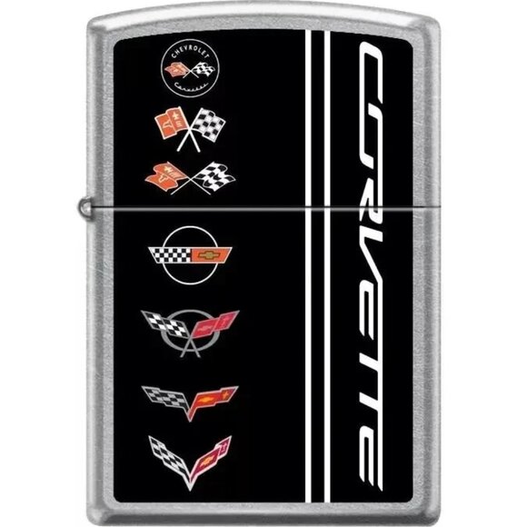 Zippo Other - Sharp Chevrolet Corvette Badge History Zippo Lighter